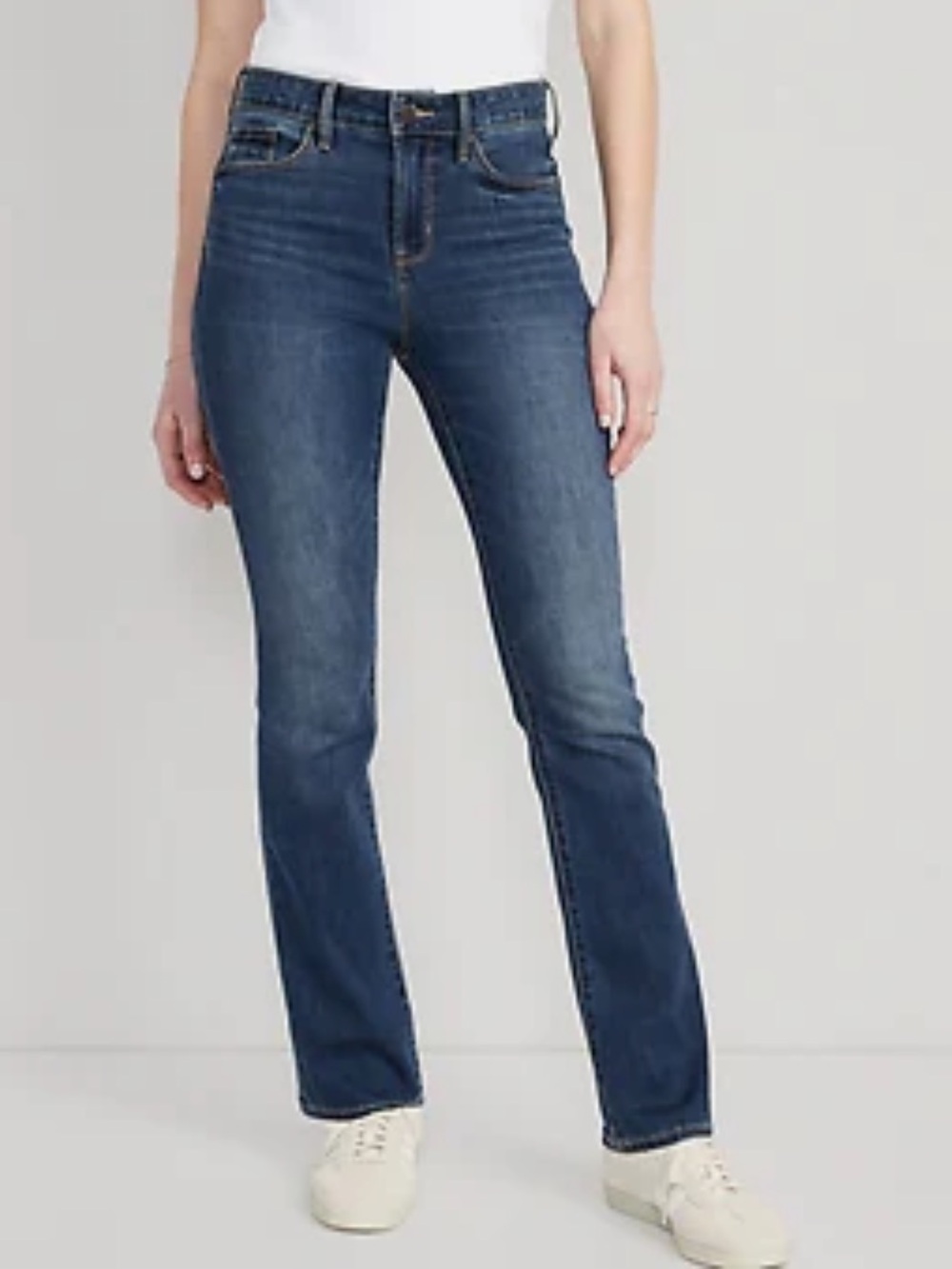 Old Navy Women's Kicker Boot Cut Dark Blue Jeans 8L